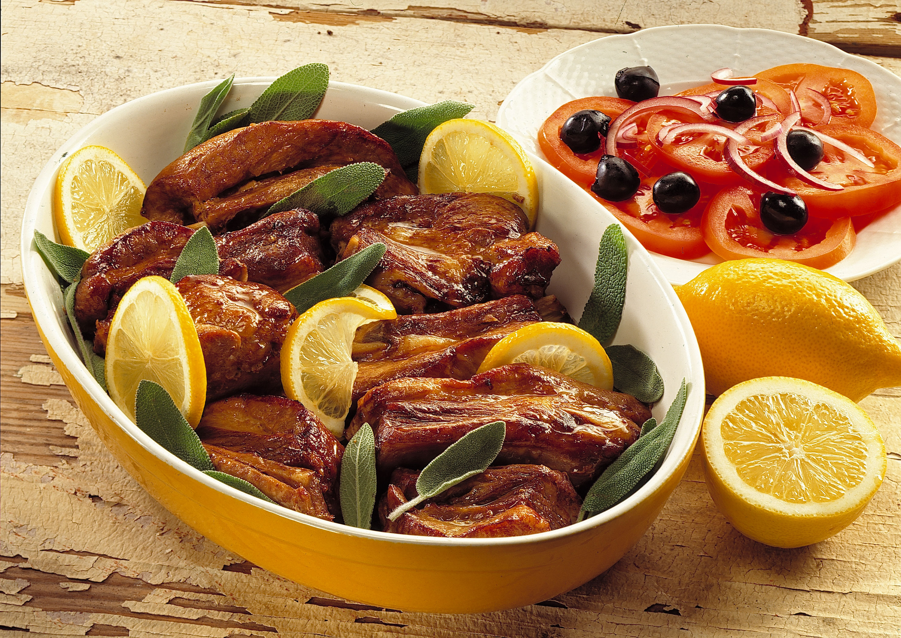 Citronspjäll med salvia