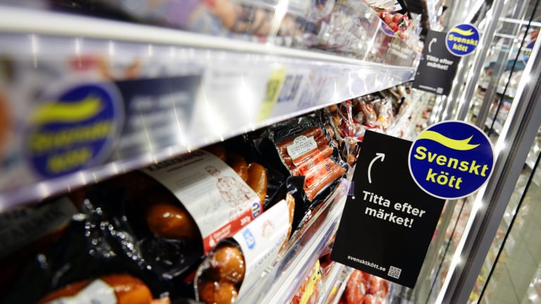 Andel svenskproducerat kött av förbrukningen