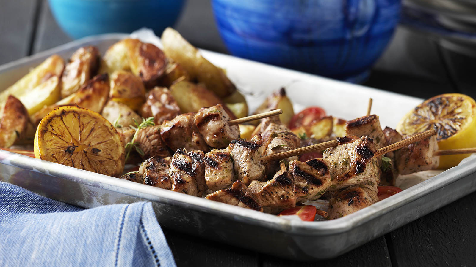 Souvlaki med tzatziki