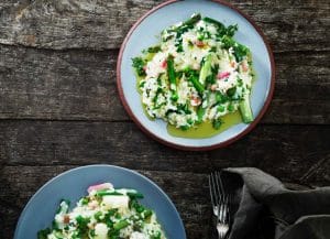Risotto med rimmat sidfläsk, primörer och gremolata